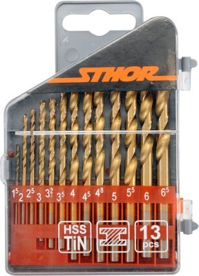Sada vrtáků na kov Vorel(STHOR) 13 ks Titan