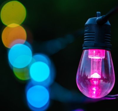 Immax NEO LITE Smart - venkovní dekorační řetěz girlanda Tuya, Wi-Fi, RGB, CCT IP65, 15W, 15m