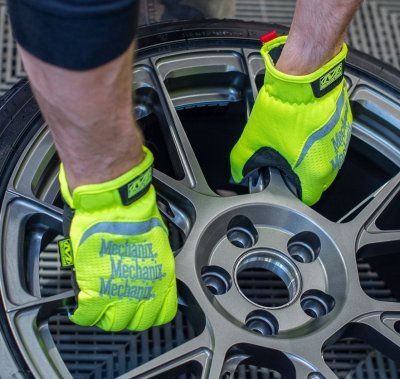 Rukavice Mechanix Safety FastFit - bezpečnostní, žluté reflexní, velikost L