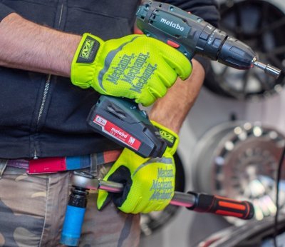 Rukavice Mechanix Safety FastFit - bezpečnostní, žluté reflexní, velikost M