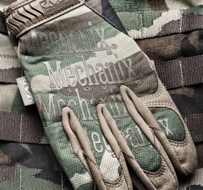 Rukavice Mechanix The Original maskáčový vzor, velikost M