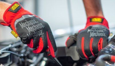 Rukavice Mechanix FastFit červené, velikost L