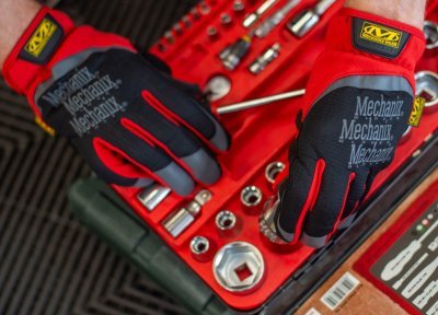 Rukavice Mechanix FastFit červené, velikost L