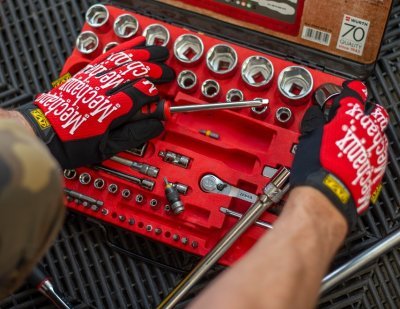 Rukavice Mechanix The Original červené, velikost L