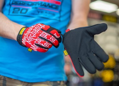Rukavice Mechanix The Original červené, velikost XL