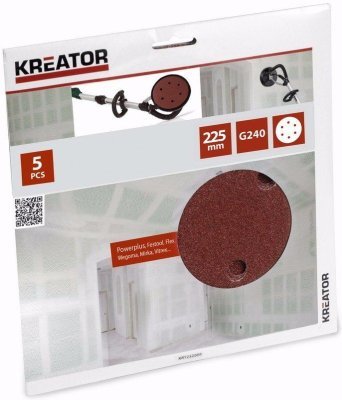 Brusný kotouč 225 mm G240 5 ks Kreator KRT232009