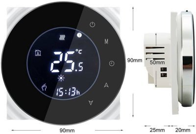 iQtech Smartlife GALW-B - termostat pro kotle s potenciálovým spínáním, Wi-Fi