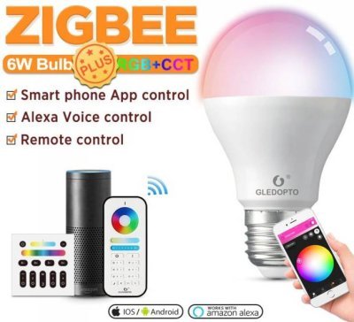 GLEDOPTO ZigBee Pro 6W Led Bulb - chytrá žárovka