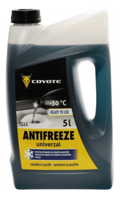 Chladící kapalina Coyote Antifreeze G11 Univerzal Ready -30°C, 5L