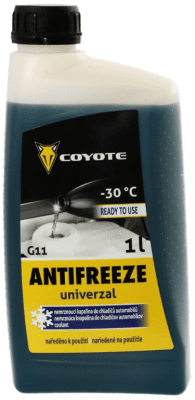 Chladící kapalina Coyote Antifreeze G11 Univerzal Ready -30°C, 1L