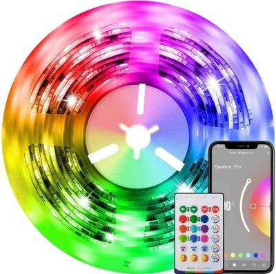Immax NEO LITE Smart LED pásek 5m, RGB+CCT, barevný+stmívatelný,dálk.ovladač, Wi-Fi