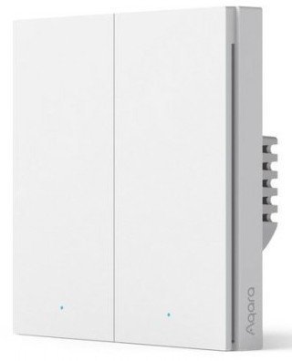 AQARA Smart Wall Switch H1 EU (WITH NEUTRAL) - vypínač s dvojitým relé s neutrálem, ZigBee