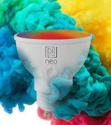 Immax NEO LITE Smart - žárovka LED GU10 6W RGB+CCT barevná a bílá, stmívatelná, Wi-Fi