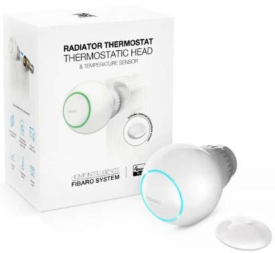 FIBARO The Heat Controller Starter Pack - termostatická hlavice s teplotním senzorem
