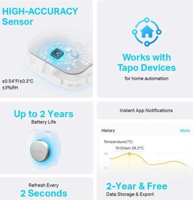 TP-Link Tapo T310 - senzor teploty a vlhkosti