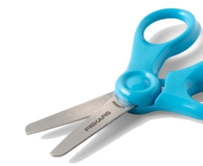 Fiskars dětské nůžky s tupou špičkou, tyrkysové