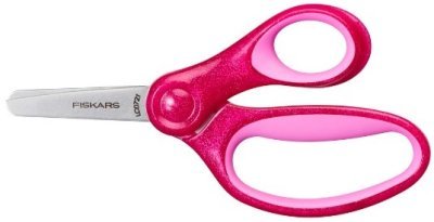 Fiskars dětské nůžky se třpytkami 13 cm, růžové