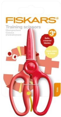 Fiskars červené nůžky pro děti 1064067