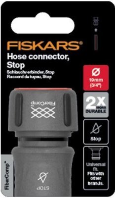 Fiskars rychlospojka hadice FiberComp STOP 19 mm (3/4”)