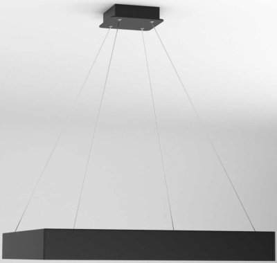 Immax NEO CANTO Smart - závěsné svítidlo 80x80cm 60W černé Zigbee 3.0