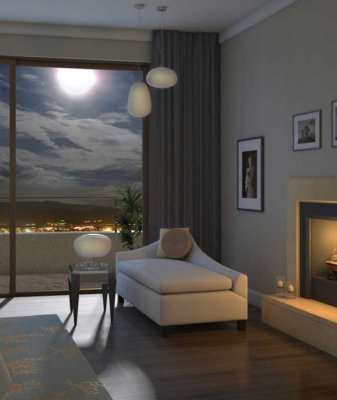 Immax NEO COCONO - stolní lampa bílé sklo 34x34cm bez zdroje a DO