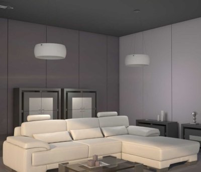 Immax NEO OPTICO - závěsné svítidlo bílé sklo 50cm 5xE27 bez zdroje a DO