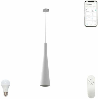 Immax NEO TROMPETA - závěsné svítidlo bílé sklo včetně Smart zdroje E27 RGBW Zigbee 3.0