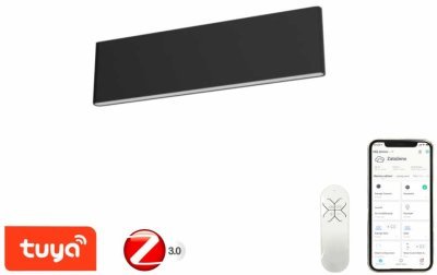 Immax NEO LISTON Smart - nástěnné svítidlo 29cm 8W černé Zigbee 3.0