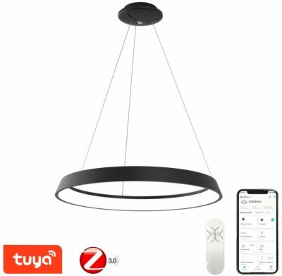 Immax NEO LIMITADO Smart - závěsné svítidlo 60cm 39W černé Zigbee 3.0