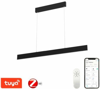 Immax NEO LISTON Smart - závěsné svítidlo, 118cm 18W černé Zigbee 3.0