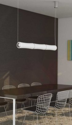 Immax NEO BAMBOOS Smart - závěsné svítidlo 135cm 45W bílé Zigbee 3.0 linear