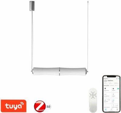 Immax NEO BAMBOOS Smart - závěsné svítidlo 90cm 30W bílé Zigbee 3.0