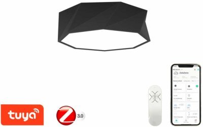 Immax NEO DIAMANTE Smart - stropní svítidlo 40cm 31W černé Zigbee 3.0