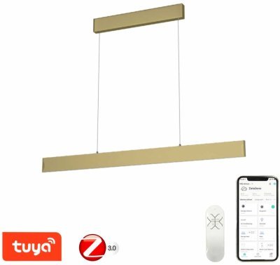 Immax NEO LISTON Smart - závěsné svítidlo 118cm 18W zlaté Zigbee 3.0