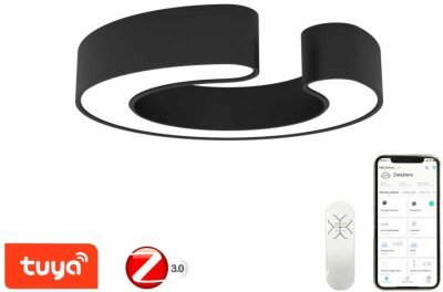 Immax NEO CÉČKO Smart - stropní svítidlo 60cm 43W černé Zigbee 3.0