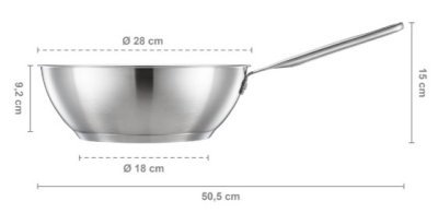 Fiskars pánev Wok All Steel pure 28 cm 1065629