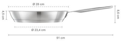 Fiskars pánev All Steel pure 28 cm 1065628