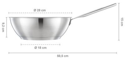 Fiskars pánev Wok All Steel 28 cm 1064747