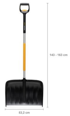 Fiskars teleskopické hrablo na sníh X-series