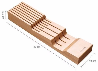 Fiskars dřevěný blok na nože do šuplíku