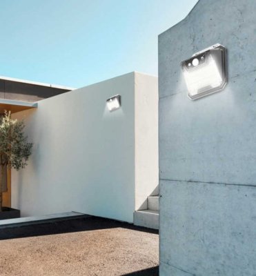 Immax - venkovní solární nástěnné LED osvětlení IMMAX PETTY s PIR čidlem, 3W