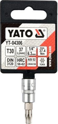Bit 1/4" T30 YATO torx 37mm