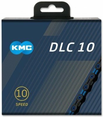 Řetěz KMC DLC SL 10 modro/černý v krabičce 116 čl.