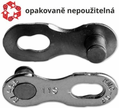 Spojka řetězu KMC Missing Link 11 speed EPT povrch, šedý, balení 5ks, cena za balení