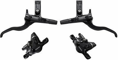 Brzda kotoučová SHIMANO MT410 černá přední a zadní/J-kit,komplet bez kotoučů
