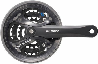 Kliky SHIMANO Acera FC-M361 175mm 42-32-22, černé, s krytem , 7/8 speed, čtyřhran, v krabičce