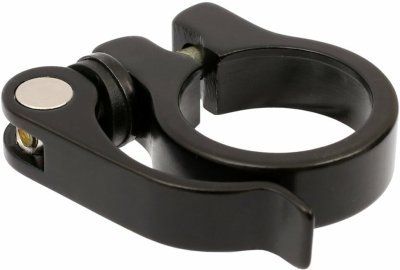 Sedlová objímka BASIC 34,9 mm rychloupínací matná černá
