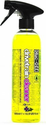 Čistič MUC-OFF Bio Drivetrain Cleaner 500 ml - Silně odmašťující bio čistič na řetězy