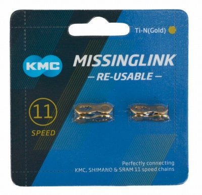 Spojka řetězu KMC 11 speed Gold, balení 2 ks, cena za balení