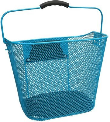 Koš přední oválný s klipem a držadlem modrý